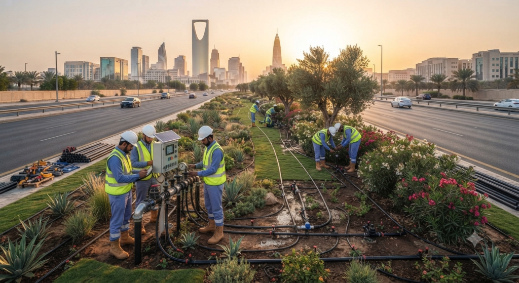 irrigation system installation 3