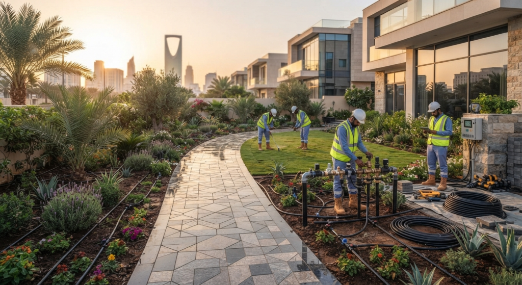 irrigation system installation 7