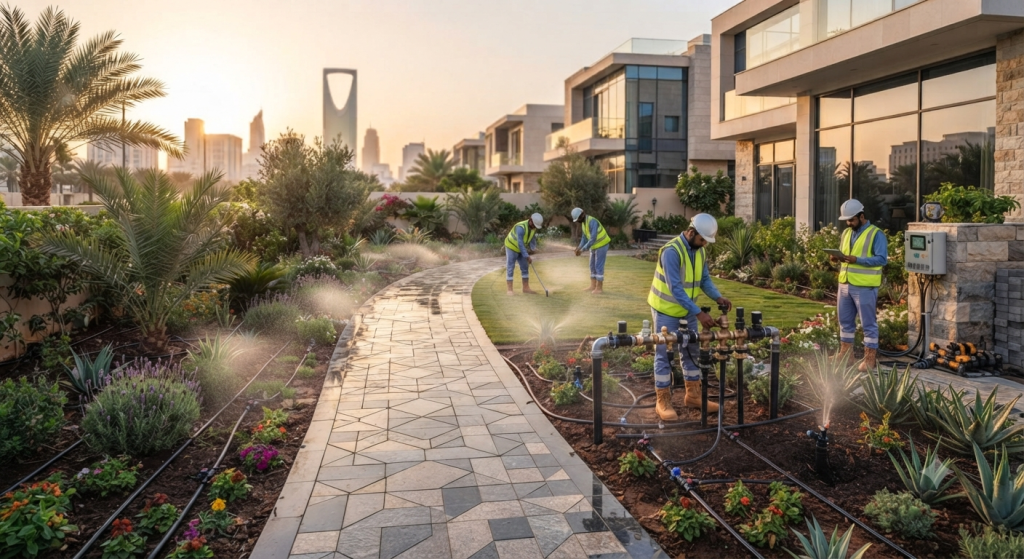 irrigation system installation 8